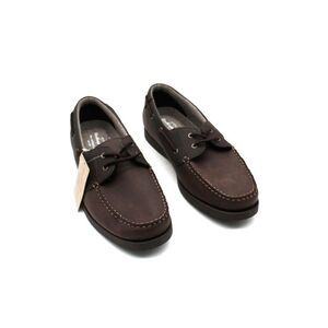 WEATHERPROOF VINTAGE Mens Brown Benny Round Toe Lace-Up Boat Shoes 12 M
